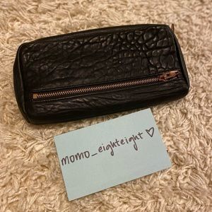Alexander Wang Fumo continental wallet in rose gold